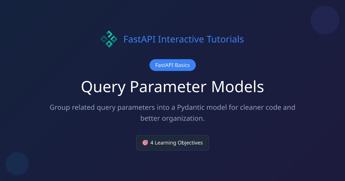 Query Parameter Models | FastAPI Basics | FastAPI Tutorial